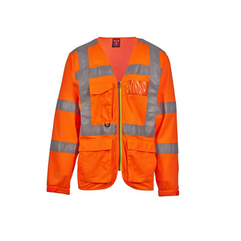 Arbeitsgilet mit hoher Sichtbarkeit Mehrtaschen Langarm Payper LONG EXO AY 7625