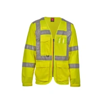 Arbeitsgilet mit hoher Sichtbarkeit Mehrtaschen Langarm Payper LONG EXO AY 7625