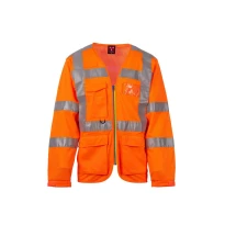 Arbeitsgilet mit hoher Sichtbarkeit Mehrtaschen Langarm Payper LONG EXO MESH AY 7626 2