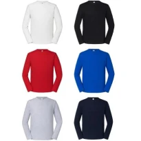 Arbeitsshirt Langarm 100% Baumwolle Fruit Of The Loom ICONIC 195 FR613600