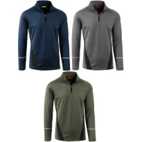 Stretch-Arbeitssweatshirt aus Fleece mit Halbreißverschluss Sottozero Midlayer S.S. SS300