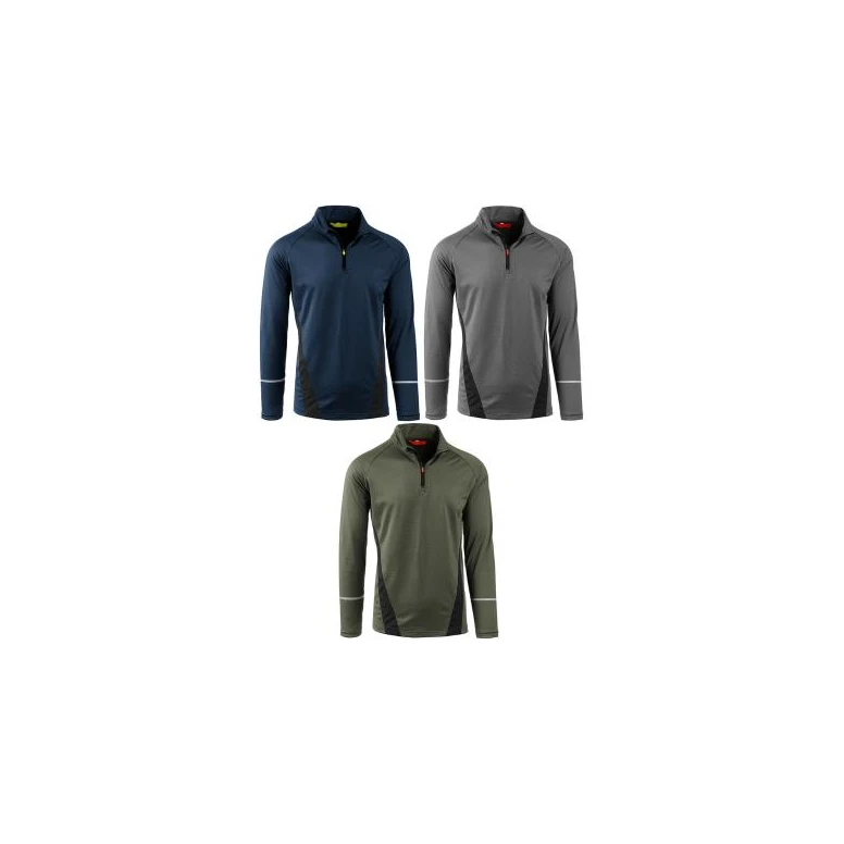 Stretch-Arbeitssweatshirt aus Fleece mit Halbreißverschluss Sottozero Midlayer S.S. SS300