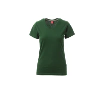 T-Shirt mit V-Ausschnitt und kurzen Ärmeln aus 100% Baumwolle V-Neck Damen - Payper AY 7464