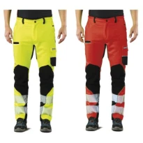 Stretch-Arbeitshose mit hoher Sichtbarkeit und Multifunktionstaschen Issa Line Extreme Trousers 8830BHV