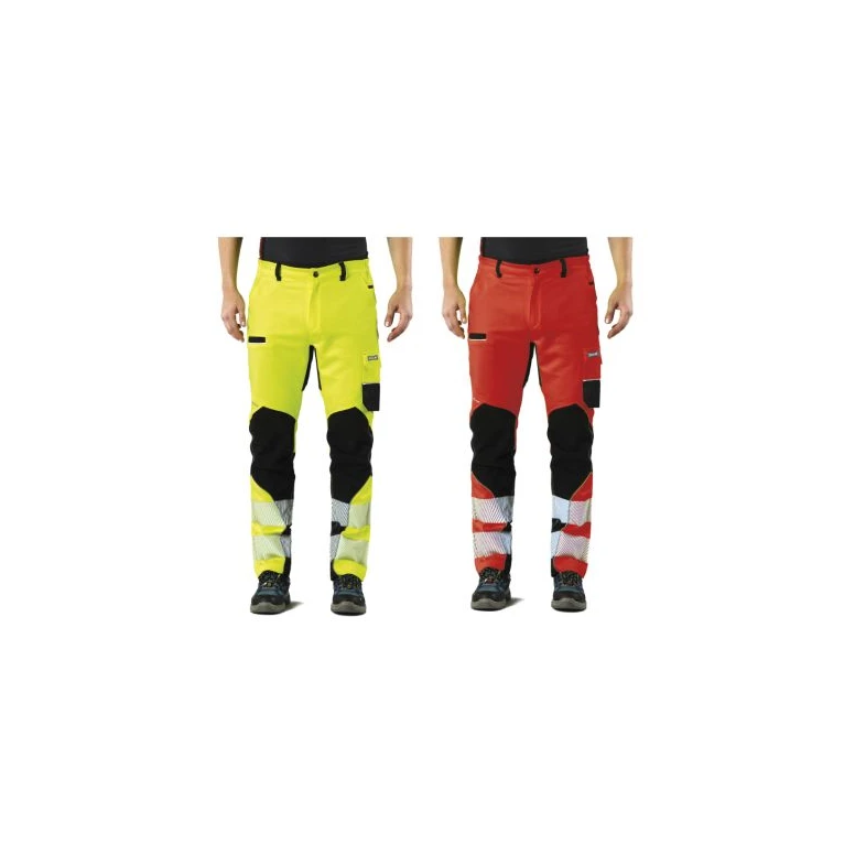 Stretch-Arbeitshose mit hoher Sichtbarkeit und Multifunktionstaschen Issa Line Extreme Trousers 8830BHV
