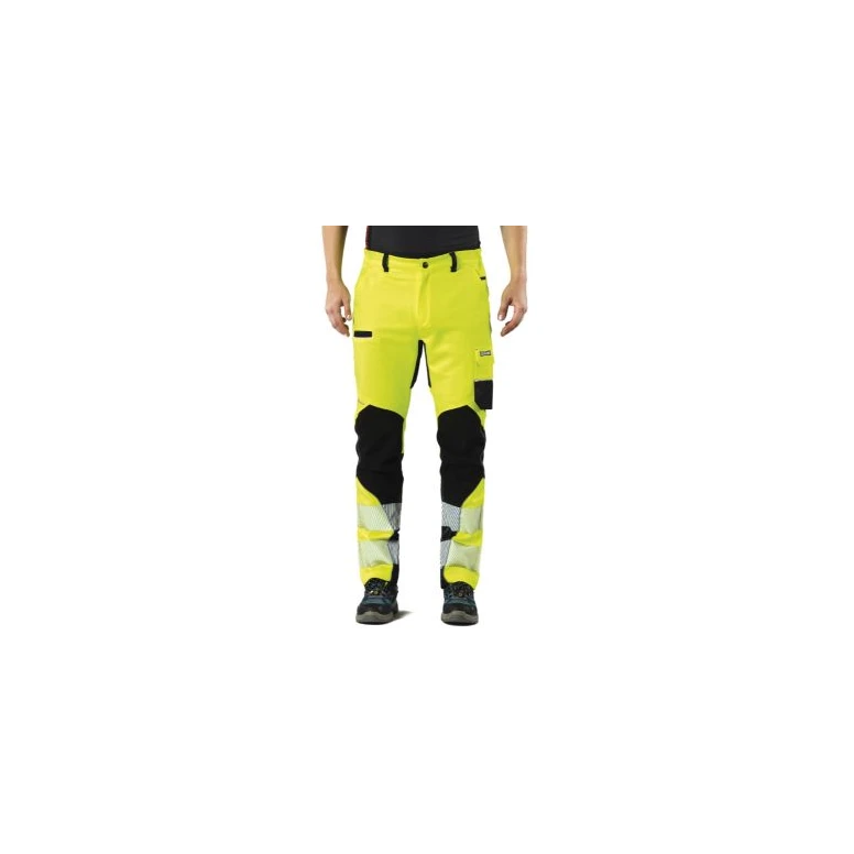 Stretch-Arbeitshose mit hoher Sichtbarkeit und Multifunktionstaschen Issa Line Extreme Trousers 8830BHV