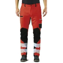 Stretch-Arbeitshose mit hoher Sichtbarkeit und Multifunktionstaschen Issa Line Extreme Trousers 8830BHV