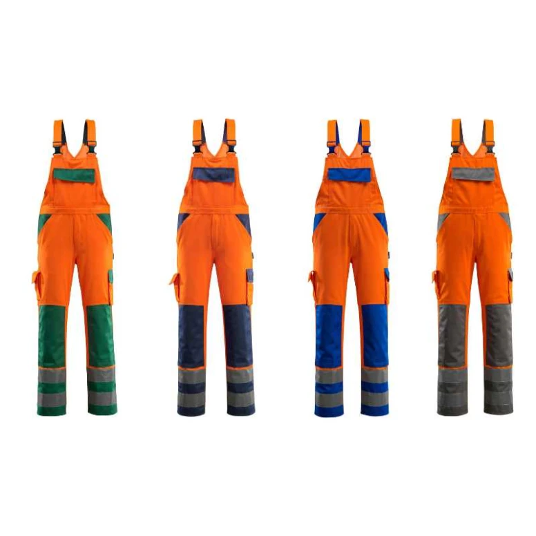 Arbeitslatzhose mit hoher Sichtbarkeit und Mehrzwecktaschen Barras Mascot 07169-860