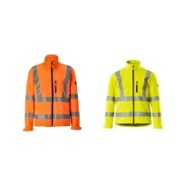 Arbeitsjacke mit hoher Sichtbarkeit Multitaschen Softshell mit vollständigem Reißverschluss Calgary Mascot 08005-159