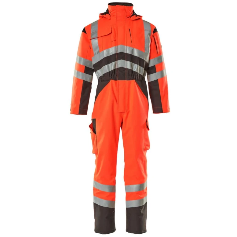 Arbeitsanzug mit hoher Sichtbarkeit Winddicht Wasserdicht Multitasche Safara Mascot 11019-025