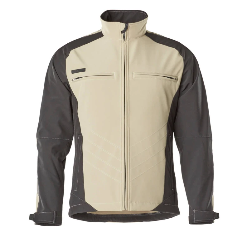 Softshell-Arbeitsjacke mit mehreren Taschen winddicht und wasserdicht Vollreißverschluss Dresden Mascot 12002-149