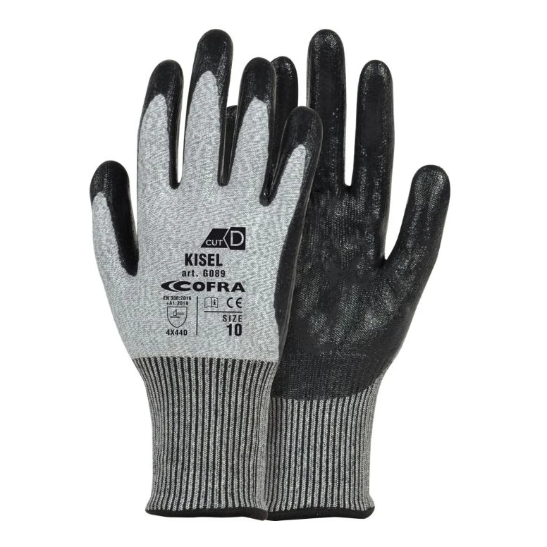 12 Paar - Stretch-Arbeitshandschuhe Cofra aus Nitril Kisel G089-D100