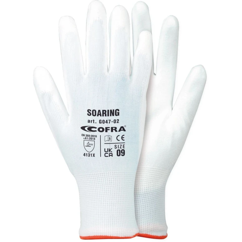 12 Paar - Arbeitshandschuhe Cofra Soaring aus Polyurethan G047-D102