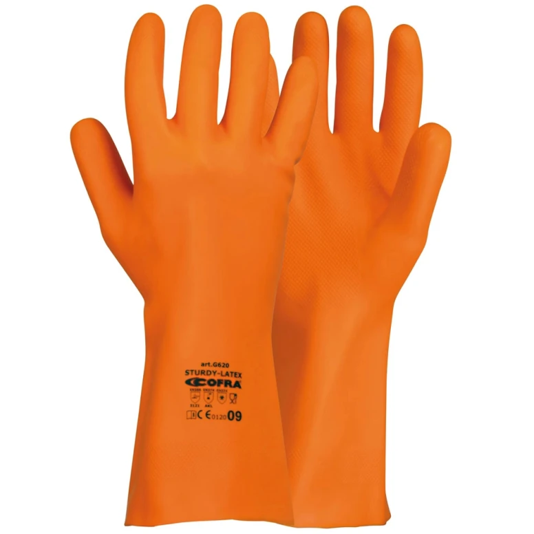 12 Paar - Arbeitshandschuhe Cofra Sturdu-Latex aus Latex G620-D100