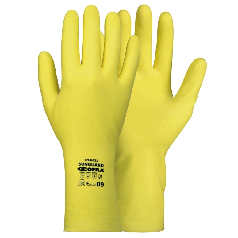 12 Paar - Arbeitshandschuhe Cofra Sunguard aus Latex G621-D100