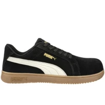 Sicherheitsschuhe Puma Iconic Blk/Gum Low S1PS Metalfree 644400