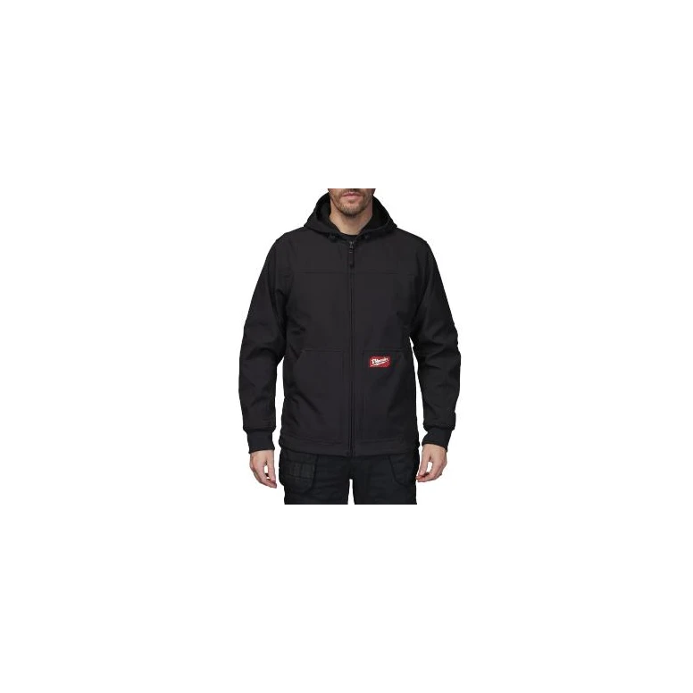Arbeitsjacke Milwaukee Softshell Stretch mit mehreren Taschen und Kapuze Freeflex 4932498271
