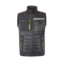 Wasserabweisende gefütterte Arbeitsweste mit mehreren Taschen U-Power Wall FU278