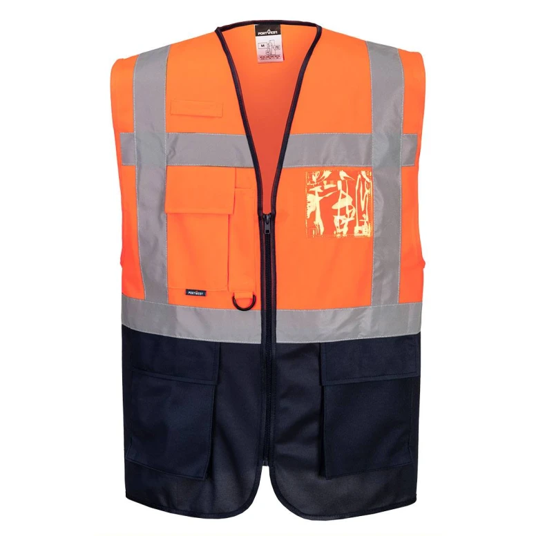 Arbeitsweste Warnschutz Mehrtaschen Varsovia Executive Portwest C476