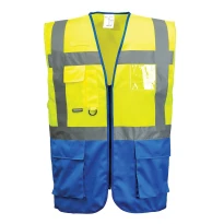 Arbeitsweste Warnschutz Mehrtaschen Varsovia Executive Portwest C476
