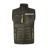 Wasserabweisende gefütterte Arbeitsweste mit mehreren Taschen U-Power Wall FU278