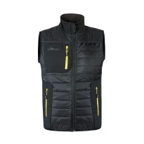 Wasserabweisende gefütterte Arbeitsweste mit mehreren Taschen U-Power Wall FU278