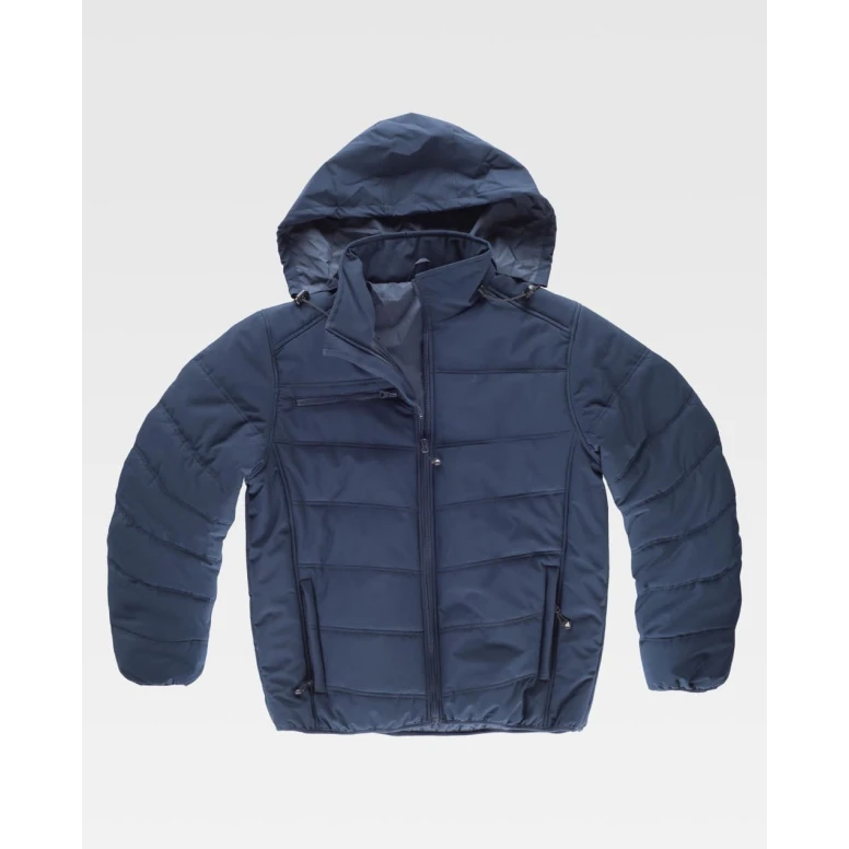 Arbeitsjacke Workteam mit mehreren Taschen, gefüttert, mit Kapuze – Modell S3910