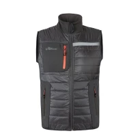 Wasserabweisende gefütterte Arbeitsweste mit mehreren Taschen U-Power Wall FU278
