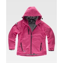 Damen-Arbeitsjacke Workteam Workshell mit Kapuze und Mehreren Taschen S9494
