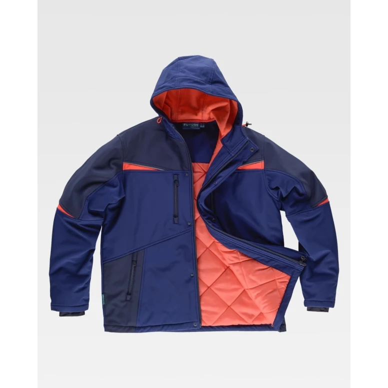 Gefütterte Arbeitsjacke Workteam Workshell Stretch WF2758