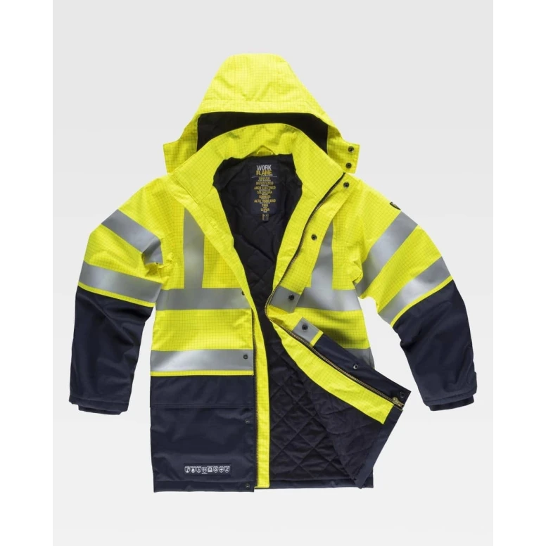 Arbeitsjacke Workteam Flammhemmend, Antistatisch, mit Hoher Sichtbarkeit – Modell B3795
