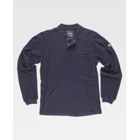 Arbeits-Poloshirt Workteam Langarm flammhemmend und antistatisch S6598