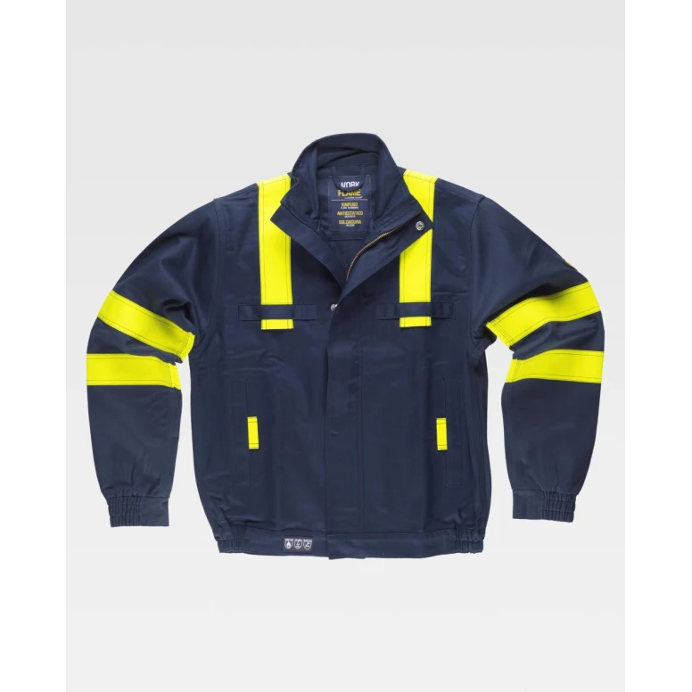 Arbeitsjacke Workteam Flammhemmend, Antistatisch und mit Hoher Sichtbarkeit – Modell B1194