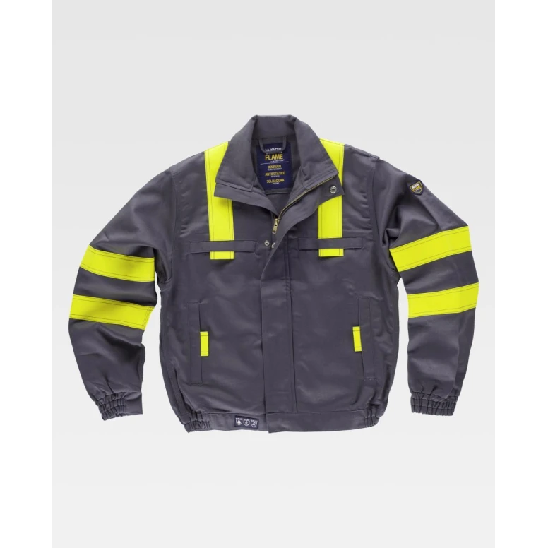 Arbeitsjacke Workteam Flammhemmend, Antistatisch und mit Hoher Sichtbarkeit – Modell B1194
