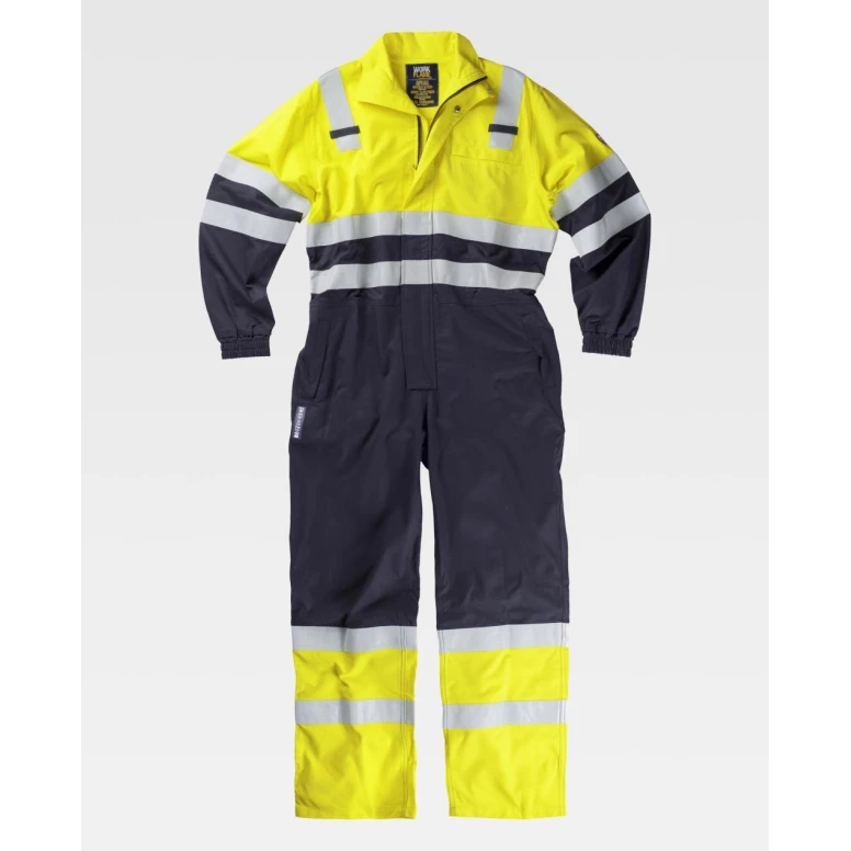 Arbeitsanzug Workteam mit mehreren Taschen, flammhemmend, mit hoher Sichtbarkeit C5091
