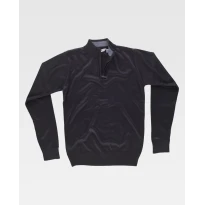 Workteam-Arbeitsshirt mit langem Reißverschluss S5603