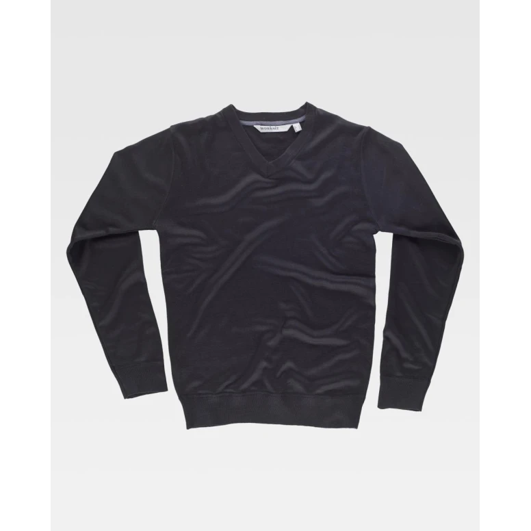Workteam-Arbeits­shirt mit V-Ausschnitt S5600