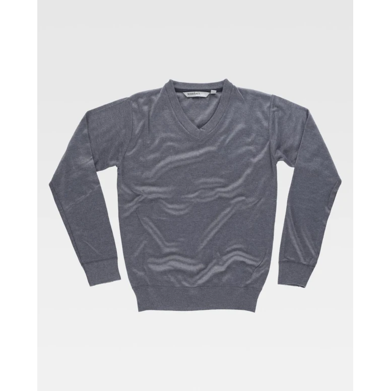 Workteam-Arbeits­shirt mit V-Ausschnitt S5600