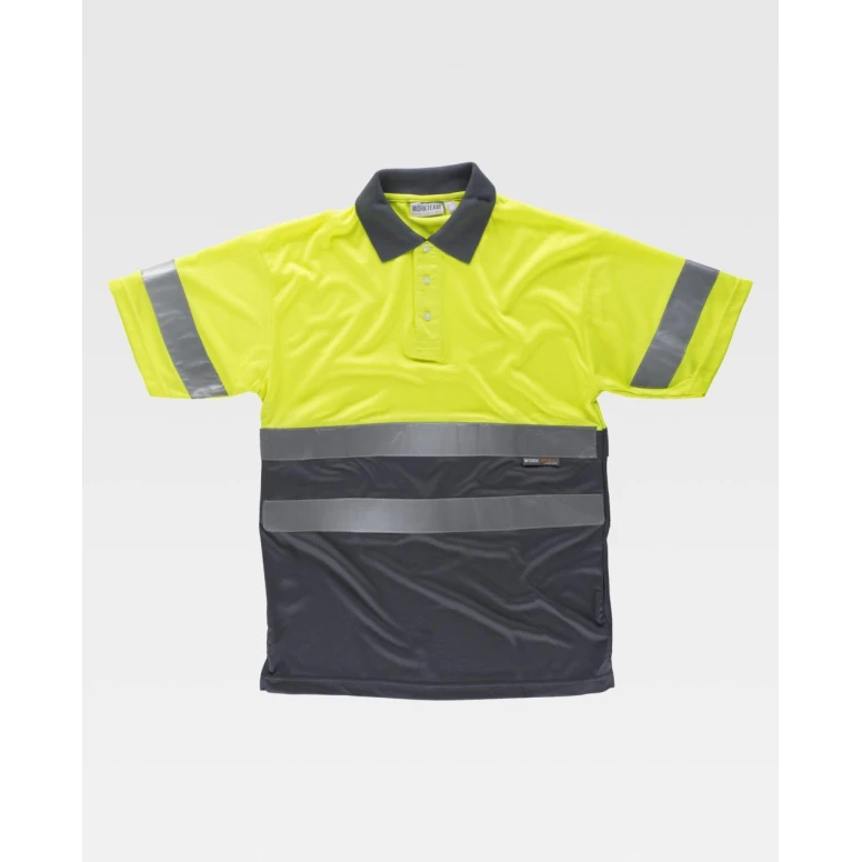 Arbeits-Poloshirt Workteam Kurzarm Hohe Sichtbarkeit C3860