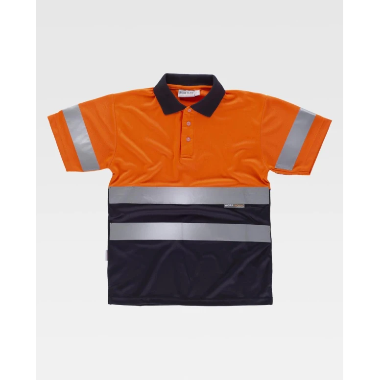Arbeits-Poloshirt Workteam Kurzarm Hohe Sichtbarkeit C3860