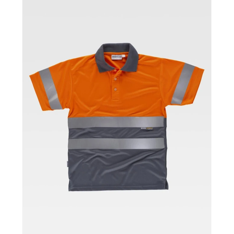 Arbeits-Poloshirt Workteam Kurzarm Hohe Sichtbarkeit C3860