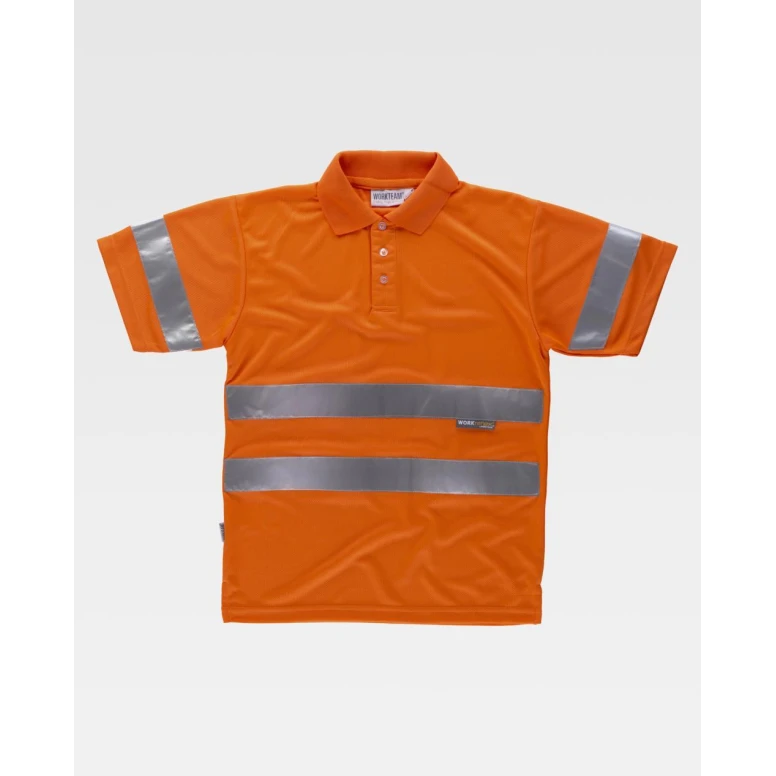 Arbeits-Poloshirt Workteam Kurzarm Hohe Sichtbarkeit C3880