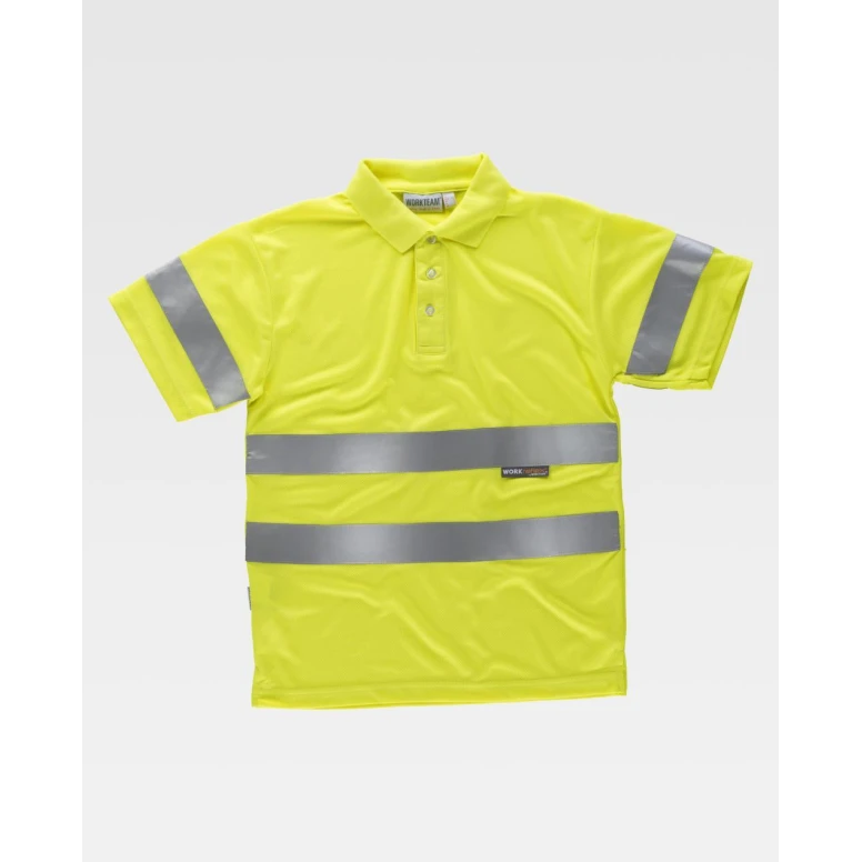 Arbeits-Poloshirt Workteam Kurzarm Hohe Sichtbarkeit C3880