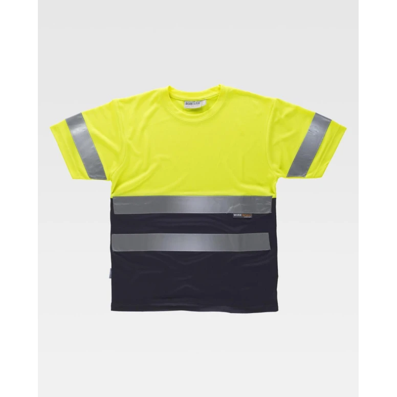 Arbeits-T-Shirt mit Hoher Sichtbarkeit Workteam C3941