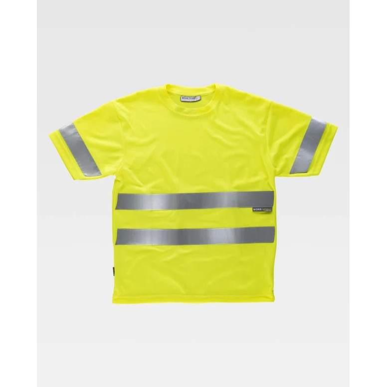Kurzarm-Arbeits-T-Shirt mit Hoher Sichtbarkeit Workteam C3945