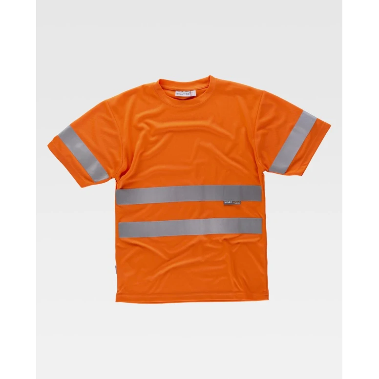 Kurzarm-Arbeits-T-Shirt mit Hoher Sichtbarkeit Workteam C3945