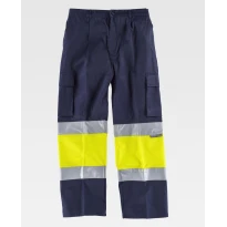 Arbeitshose Workteam Mehrtaschen mit hoher Sichtbarkeit C4018
