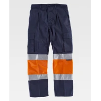 Arbeitshose Workteam Mehrtaschen mit hoher Sichtbarkeit C4018 2
