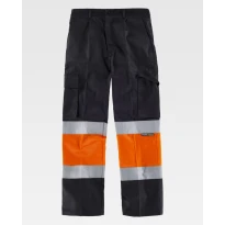 Arbeitshose Workteam Mehrtaschen mit hoher Sichtbarkeit C4018