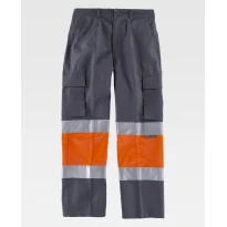 Arbeitshose Workteam Mehrtaschen mit hoher Sichtbarkeit C4018